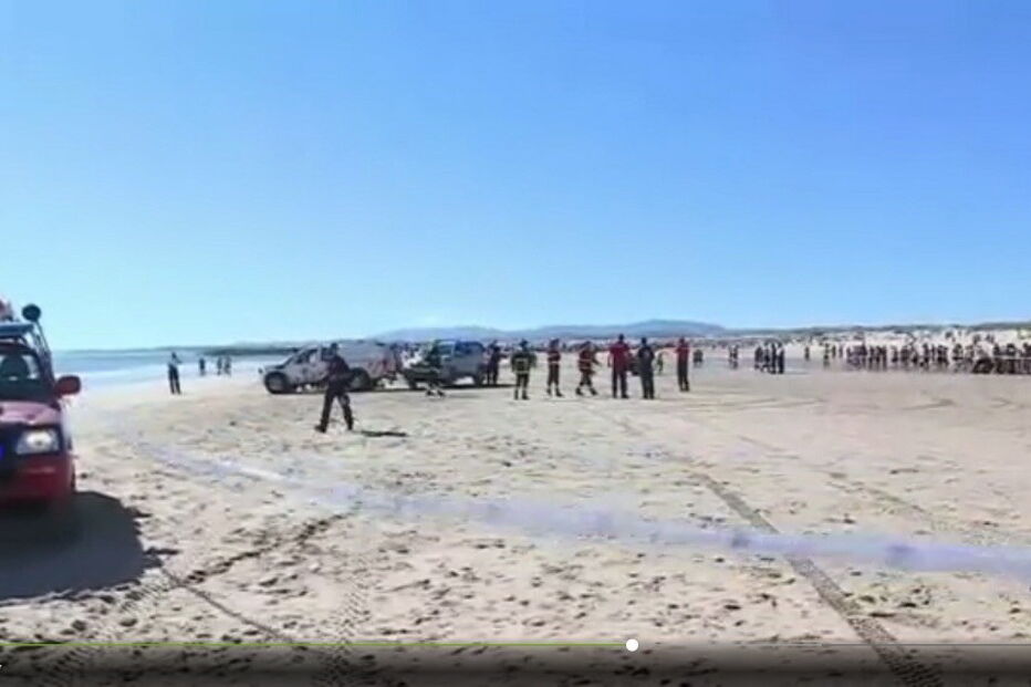 aterragem, avioneta, mortos, Praia, São João da Caparica