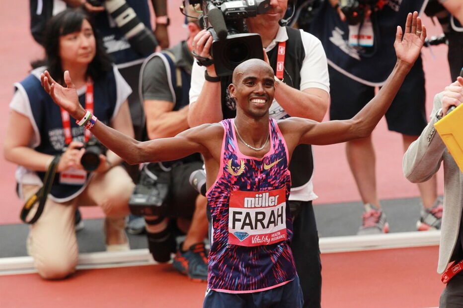 Mo Farah, Londres, atleta