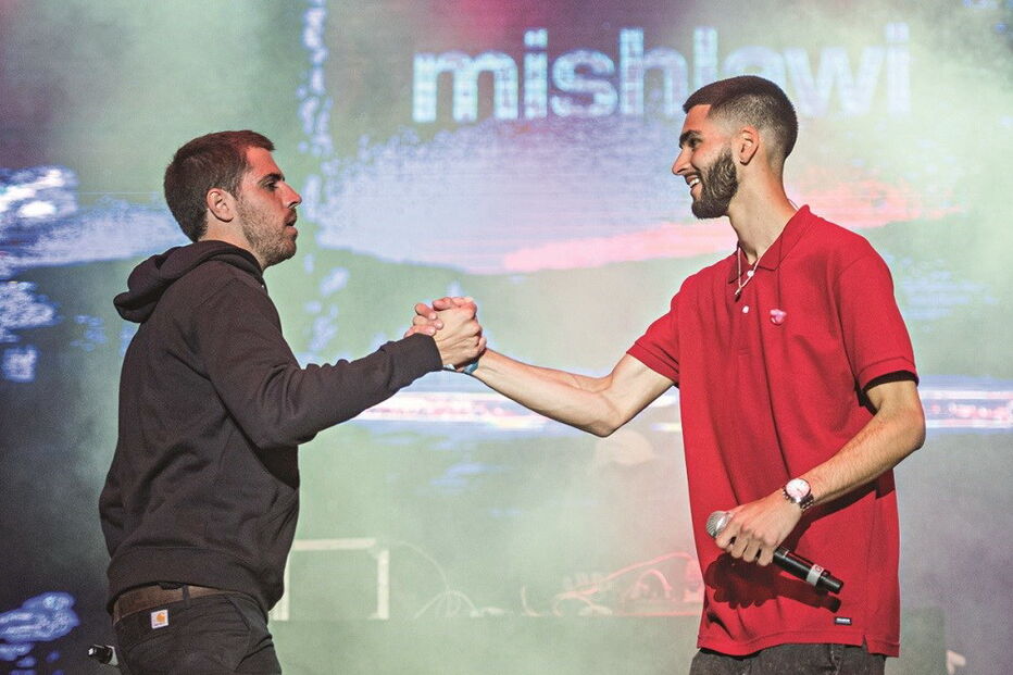 Richie Campbell com Mishlawi