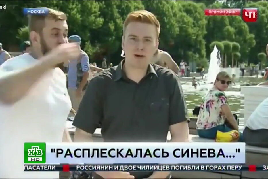 Jornalista russo esmurrado em direto