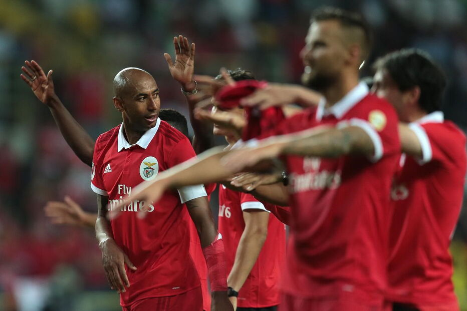 Benfica celebra conquista da Supertaça Cândido de Oliveira