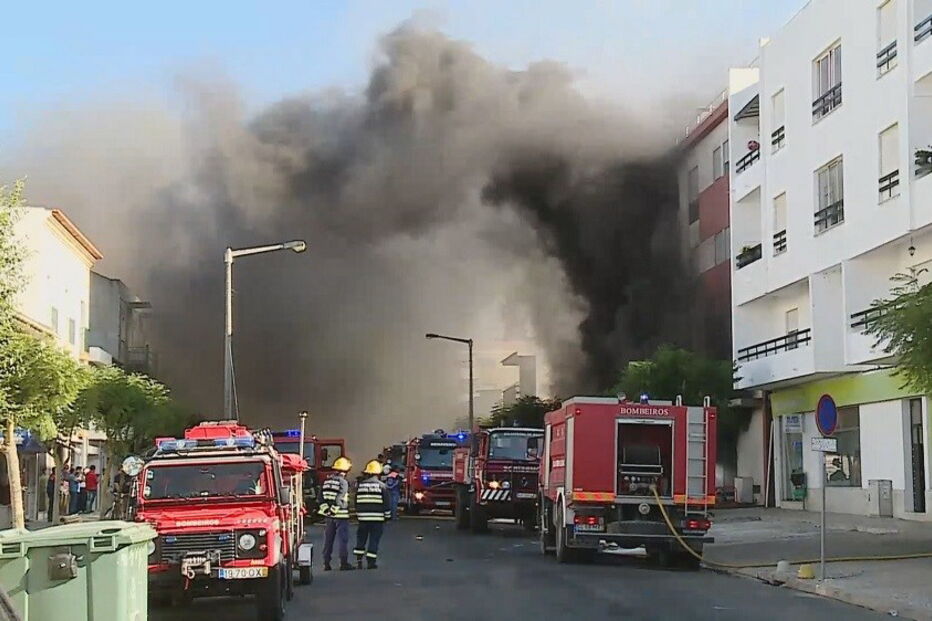 Incêndio em Salvaterra de Magos
