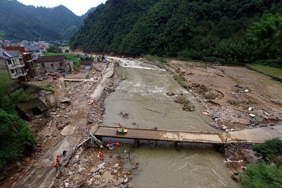 Chuvas fortes na China