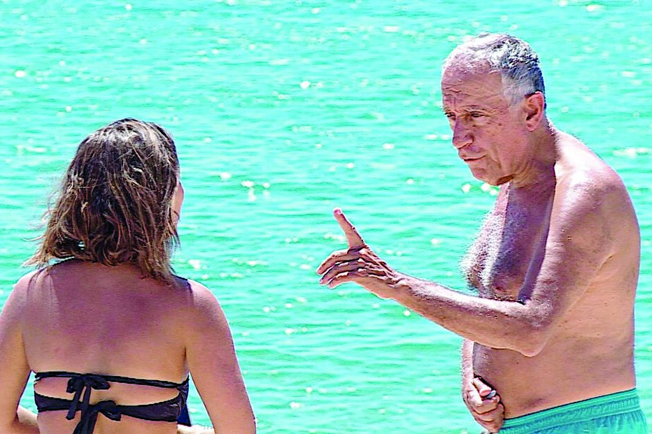 Marcelo Rebelo de Sousa, mergulho, selfies, verão, férias, presidente da república