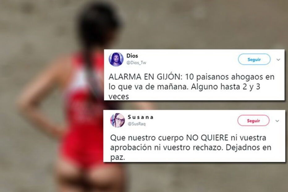 Nadadoras-salvadoras algo de assédio