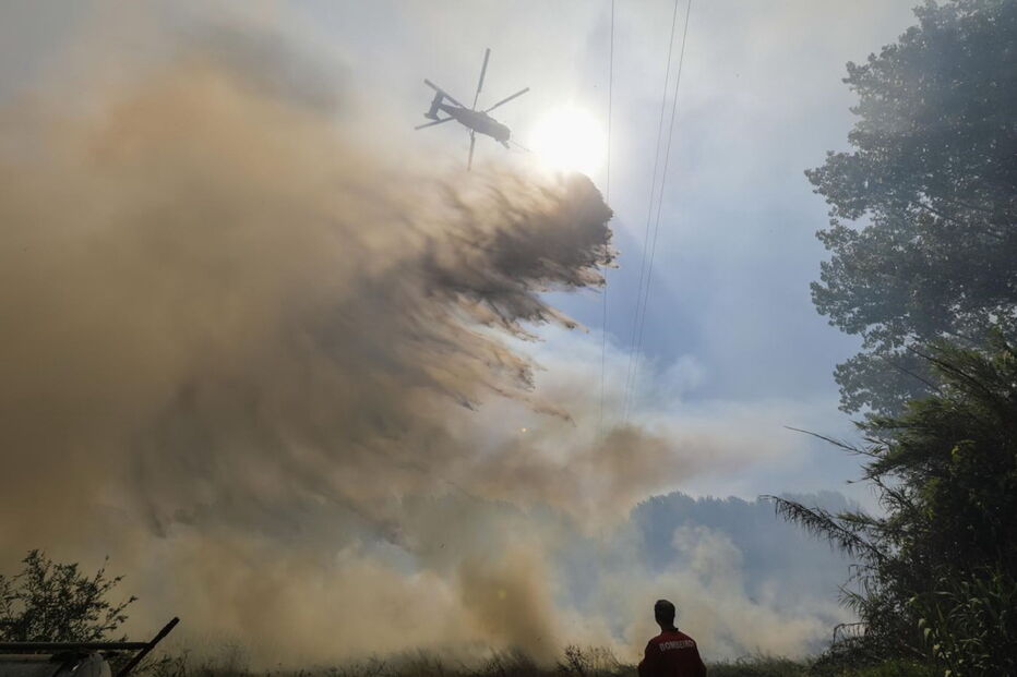 Incêndio na Mealhada obriga ao corte da A1 nos dois sentidos