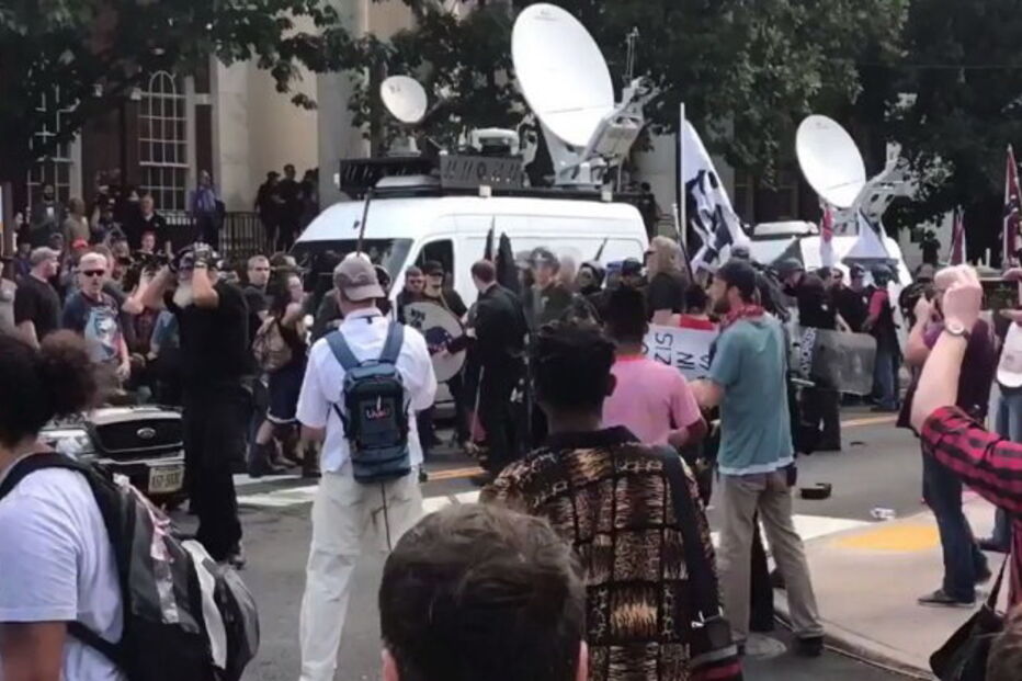 Protestos em Chalottesville, na Virgínia