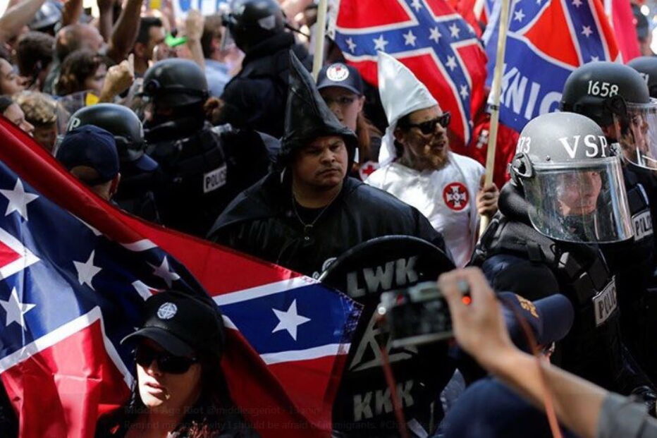 Protestos em Chalottesville, na Virgínia