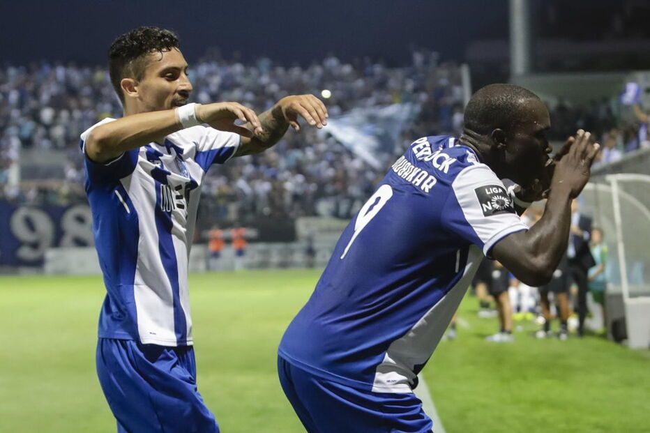 Aboubakar celebra o golo