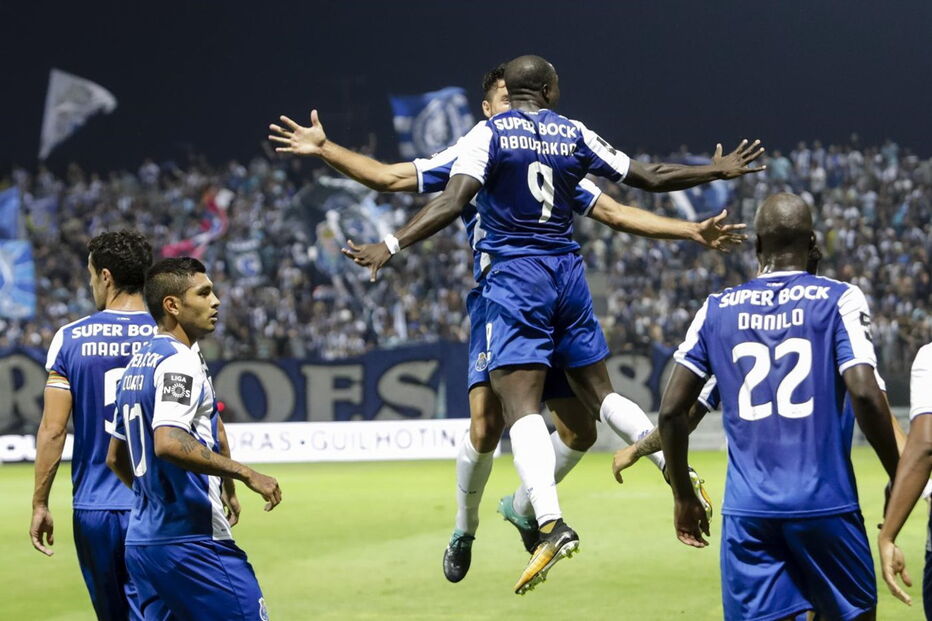 Aboubakar celebra o golo