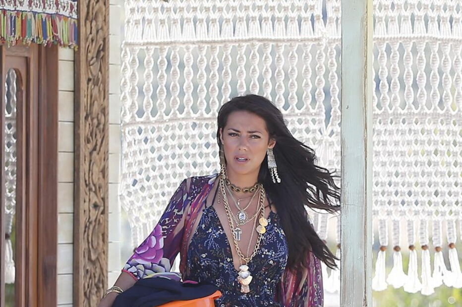 Sofia Ribeiro nas gravações da novela 'A Herdeira', da TVI