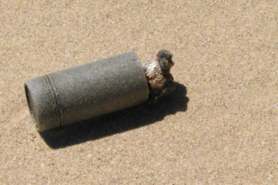 Granada de mão ofensiva encontrada