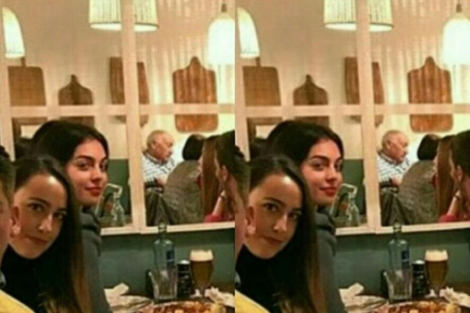 Georgina com a irmã