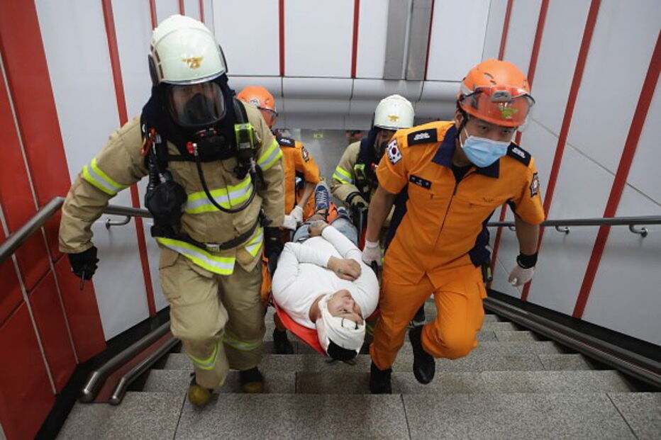 Imagens de arquivo dos exercícios Ulchi Freedom Guardian do ano passado