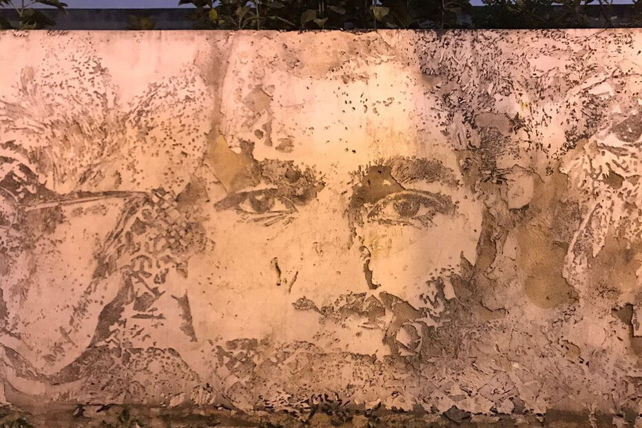 Mural do artista Vhils na Escola Portuguesa de Macau não sobreviveu à intempérie