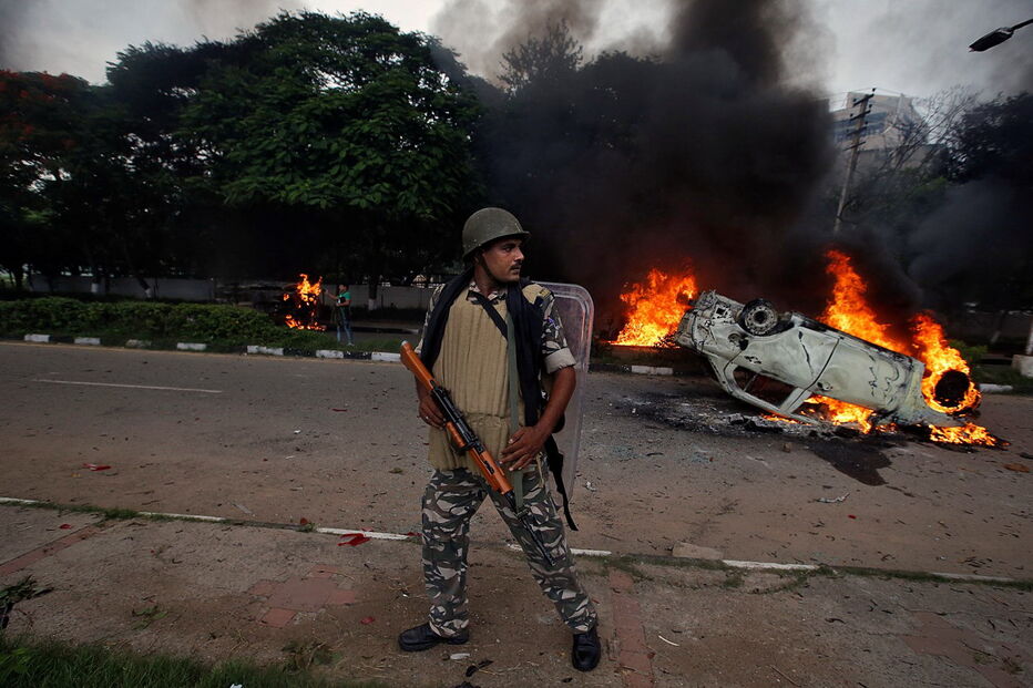 Violência já causou mais uma dezena de mortos em Panchkula, na Índia