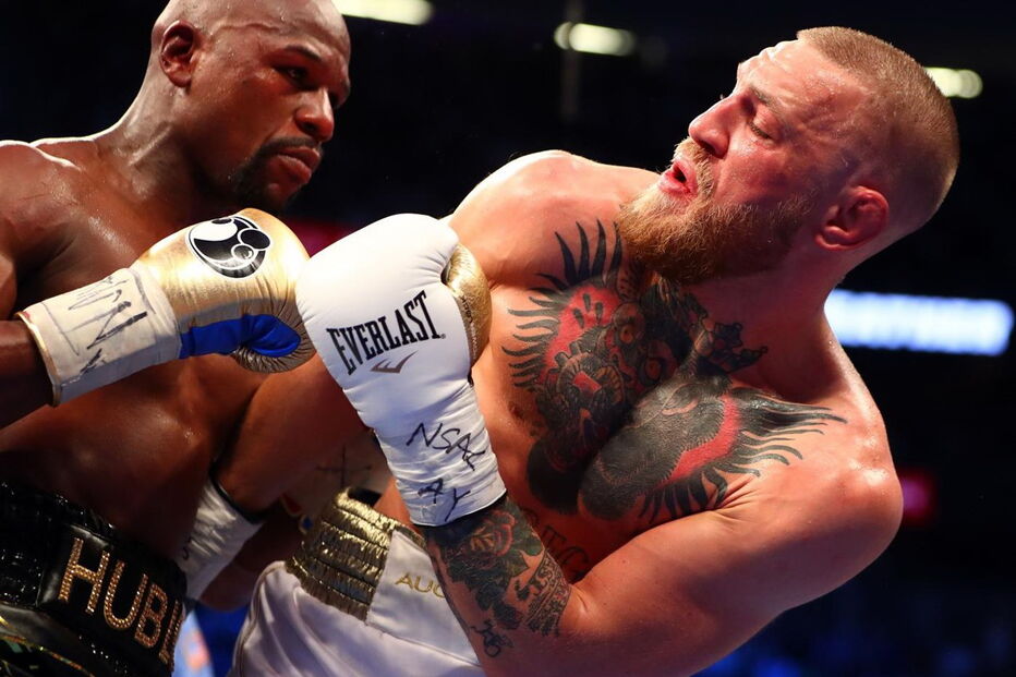 Mayweather e Conor McGregor no combate do século