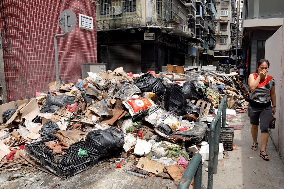 Tufão Pakhar foi o segundo a atingir Macau em quatro dias