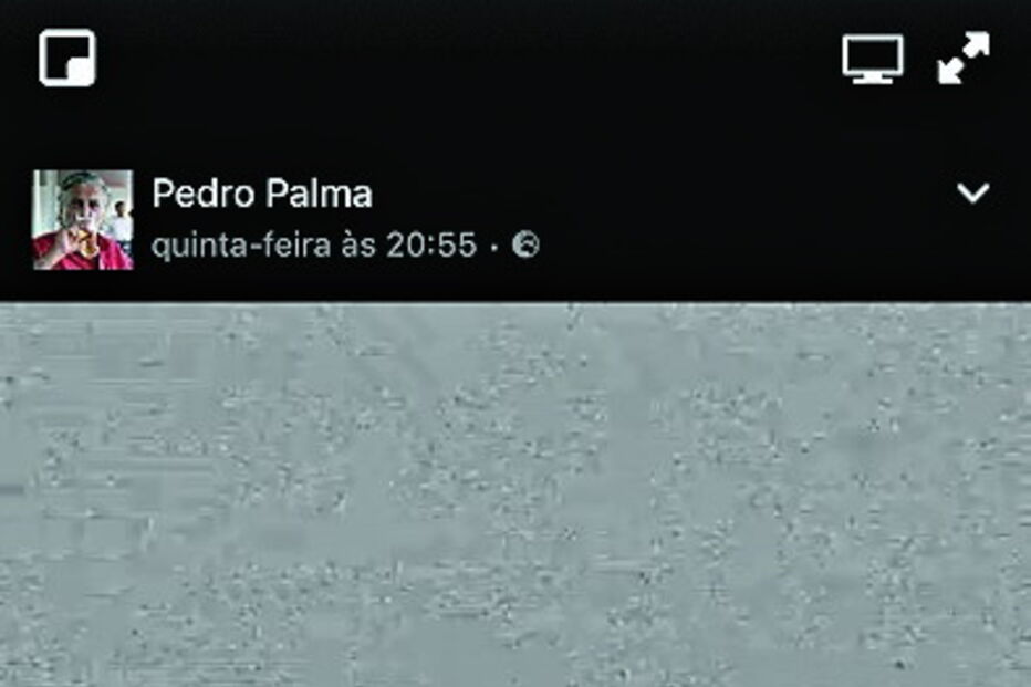 Vídeo de ecrã cinzento foi publicado no dia do desaparecimento pelo próprio Pedro Palma