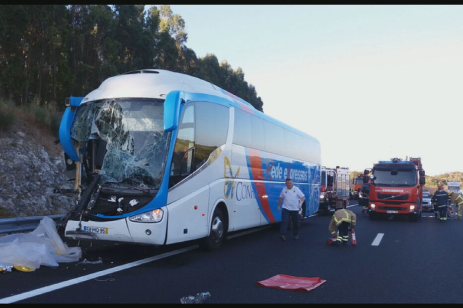acidente, colisão, A1, feridos, mortos, autocarro, pesado de mercadorias
