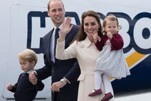 O príncipe William e Kate têm dois filhos, George, de quatro anos, e Charlotte, de dois.