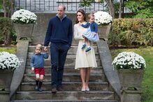 William e Kate com os filhos George e Charlotte