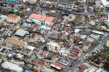 Saint-Martin após o furacão Irma