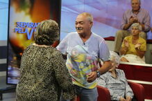 Olga, de 91 anos, apenas tinha visto o irmão Olímpio em fotografias