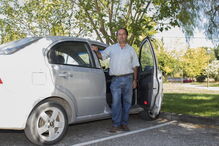 José Carlos Trincão teve de levar a sogra de carro. A idosa está acamada