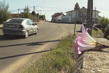 Local onde Maria Preciosa Duarte foi atropelada pelo camião do lixo