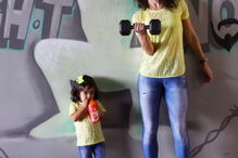 Julyana e a família