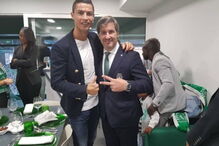 Bruno de Carvalho com Cristiano Ronaldo