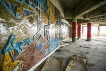 O antigo restaurante panorâmico de Monsanto, antes da intervenção que transformou em Miradouro