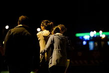 Momento em que a mulher é retirada para o helicóptero do INEM, em Peniche