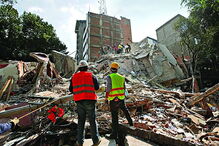 Corrida contra o tempo no meio dos escombros do sismo no México