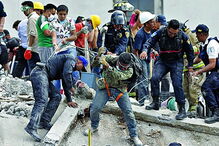 Corrida contra o tempo no meio dos escombros do sismo no México