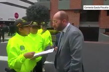 O momento em que o empresário Pedro Coelho é detido na Colômbia