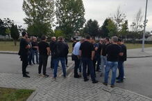 Guardas prisionais em protesto 