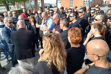 Guardas prisionais em protesto 