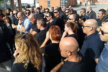 Guardas prisionais em protesto 