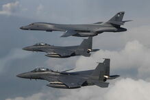 Bombardeiro, estados unidos, f15, coreia