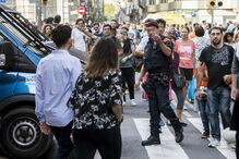 Agentes dos Mossos d'Esquadra, a polícia da Catalunha