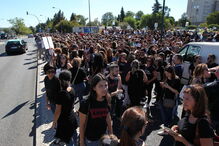 Enfermeiros em protesto