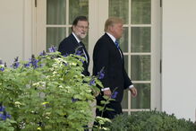 Donald Trump recebeu Mariano Rajoy na Casa Branca