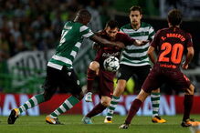 Barcelona veio até Alvalade jogar com o Sporting para a Champions