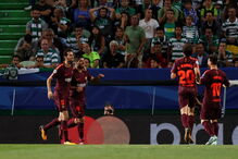 Barcelona veio até Alvalade jogar com o Sporting para a Champions