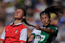 Equipas femininas do Sporting e do Braga defrontaram-se na supertaça em setembro de 2017