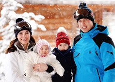 William e Kate com os filhos George e Charlotte