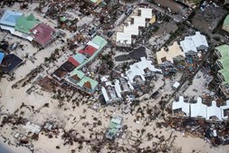 Saint-Martin após o furacão Irma