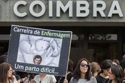 Greve de enfermeiros em Coimbra